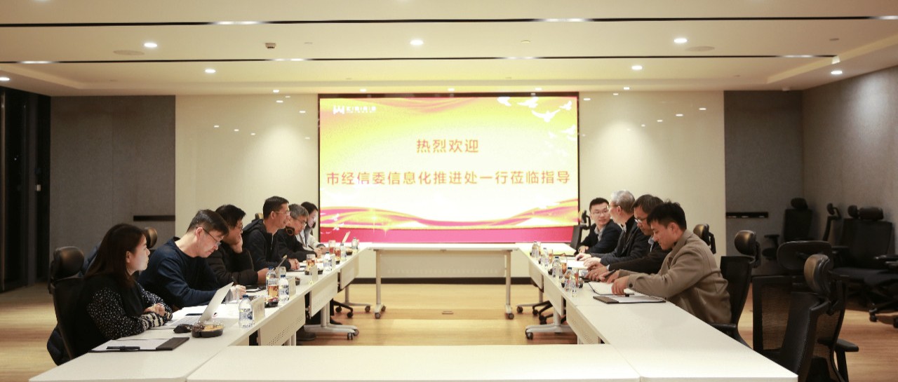 上海市经信委信息化推动处莅临多彩联盟科技调研领导